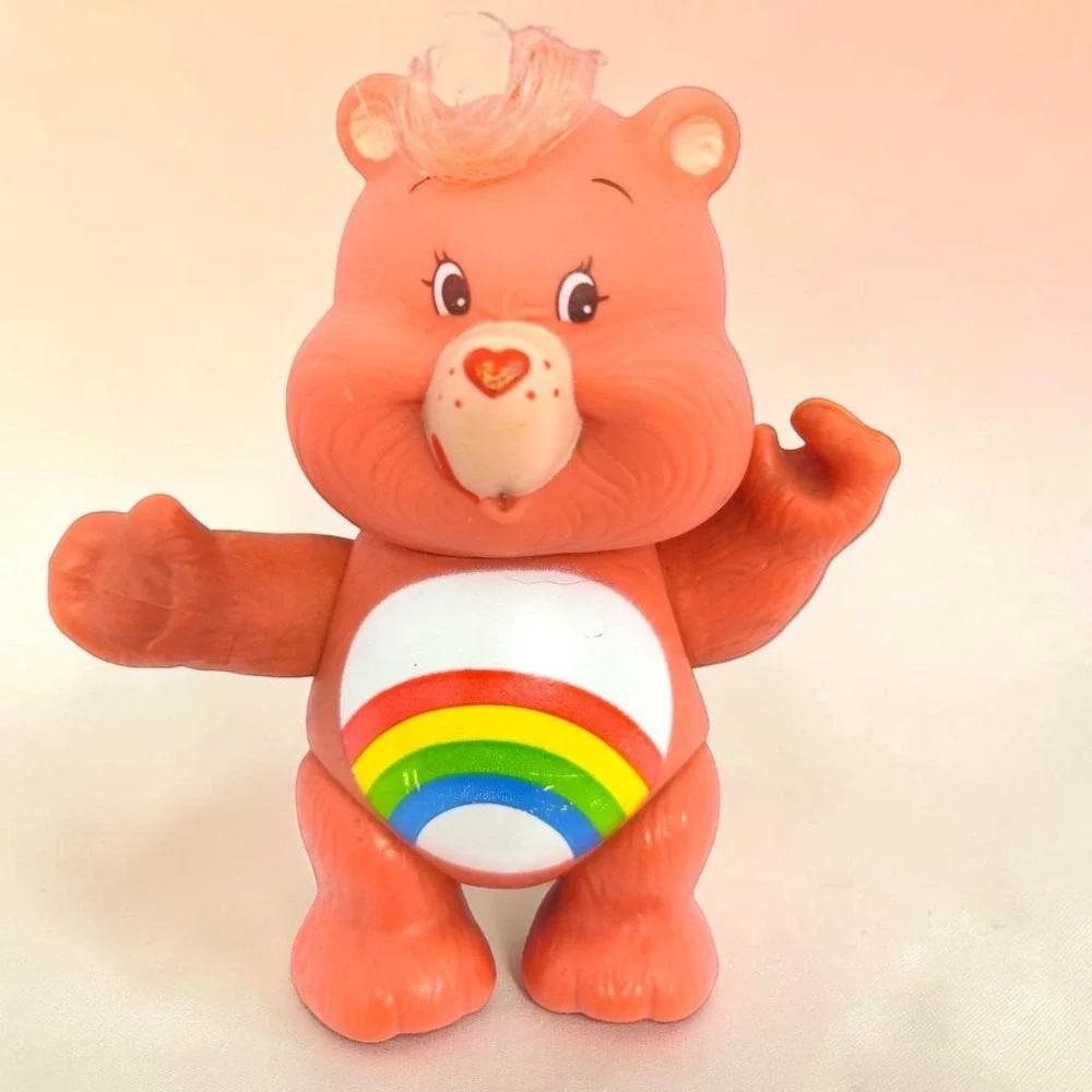 VTG Care Bears Cheer Bear 1983 Kenner Poseable 3.5